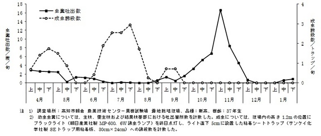 本種の発生消長