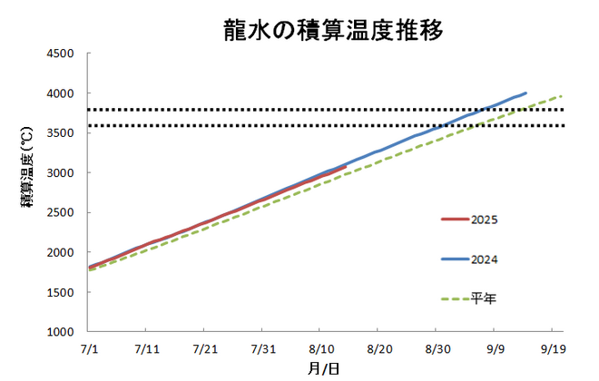 積算温度（龍水）